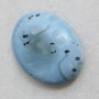Cabochon blue opal Africa (lucrat manual in INDIA) aprox 5.3x19.5x25.3 mm