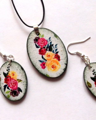 set bijuterii lemn 40474