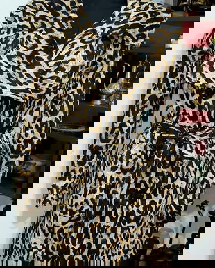 Trench  bumbac animal print