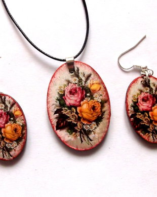 set bijuterii lemn  40466