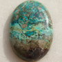 Cabochon crisocola "Primavara in padure" (INDIA - lucrat manual) aprox 6.5x25x36.5 mm