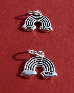 Pandantiv curcubeu din argint .925 aprox 11.5x10 mm (15 mm cu anoul)