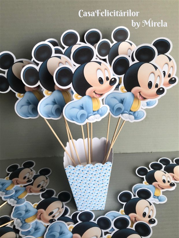Cutie pentru marturii ciocolata tematica baby Mickey mouse