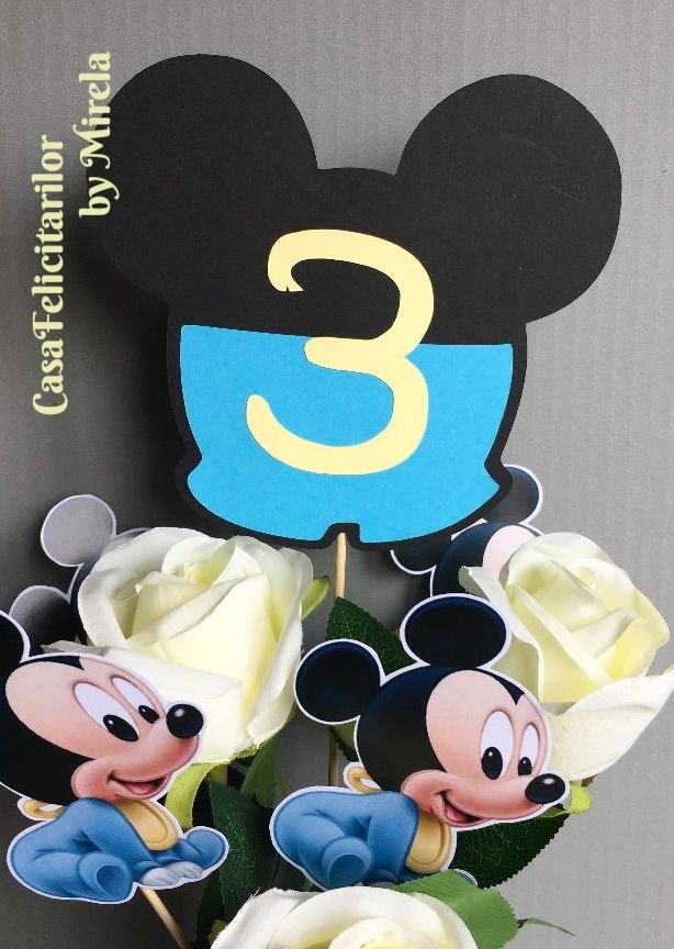 Cutie pentru marturii ciocolata tematica baby Mickey mouse
