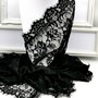 Șal dantelă neagră ETERNAL BLACK