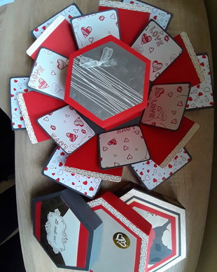 Album foto Explosion box cadou personalizat