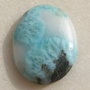 Cabochon larimar cu incluziuni din cobalt si vanadiu (lucrat manual in INDIA) aprox 5x23x30.3 mm