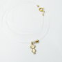 Lantisor / Colier / Fir Transparent / Fetita /Argint 925 placat cu aur