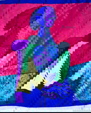 Esarfa  PICASSO, mătase naturala