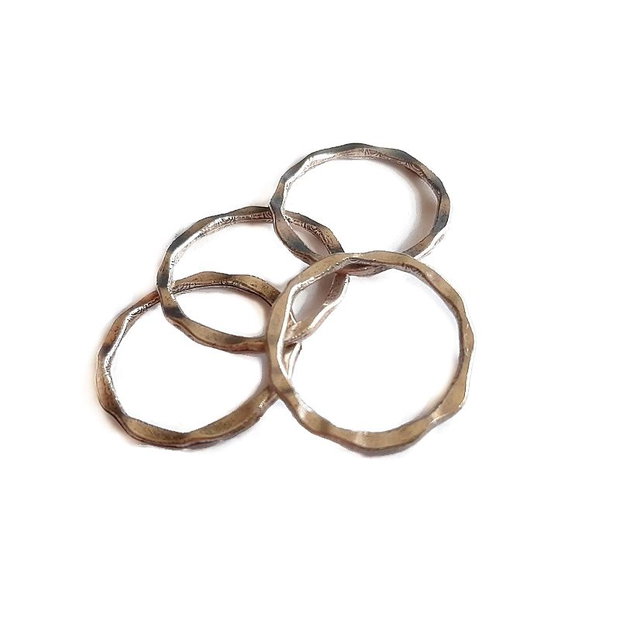 Inel link argintiu 22mm IPO.010