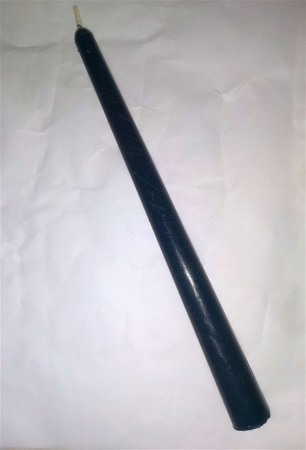 Lumânare neagra lunga 27 cm