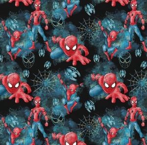 !imediat!Jerse buclat (french terry) - de la 50x90cm - elastic, spiderman