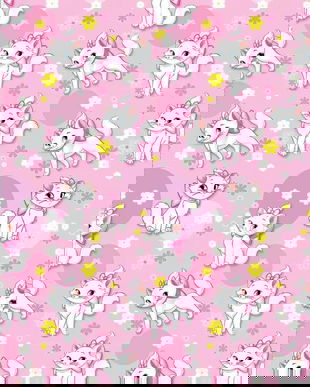 !imediat!Jerse buclat (french terry) - de la 40x180cm - elastic, Pisica Marie, cod C3