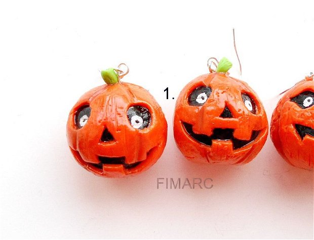 Halloween Pumpkins - cercei atarnatori