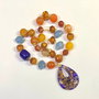 SET ~SUMMER NIGHT~ agate,murano,jad,accesorii aurii