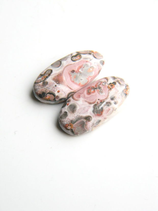 Pereche cabosoane Leopard Skin Jasper (C3)