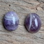 Cabochon ametist, 10x8 mm (2 buc)
