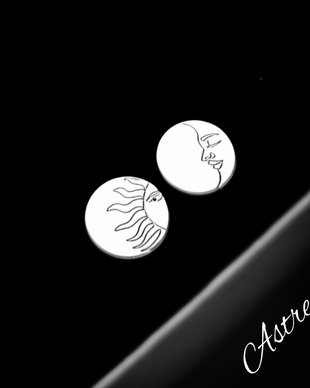 Cercei argint 925 cu Luna & Soarele
