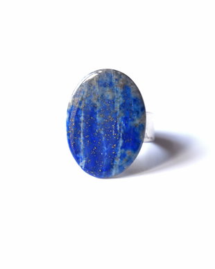 Inel din Argint 925 cu caboson  de lapis lazuli