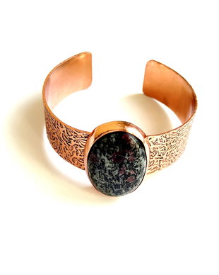 Bratara cu ruby- fall pe baza de cupru non tarnish - 2689