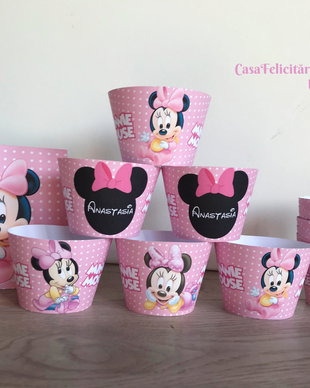 Invelitori briose baby Minnie mouse personalizate