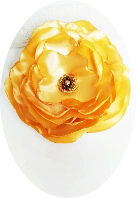 brosa floare ultra auriu satin 14 cm