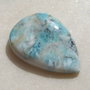 Cabochon masiv de larimar cu insertii de cupru, cobalt si vanadiu (lucrat manual in INDIA) aprox 7x35x46.5 mm