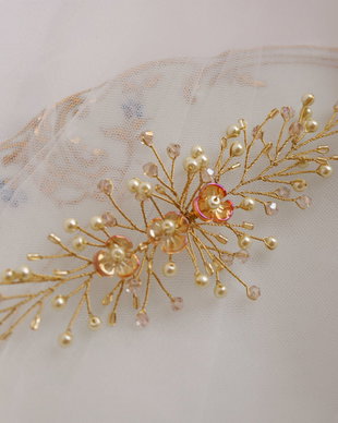 Accesoriu de par / agrafa CANDICE aurie