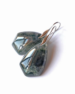 Cercei moss agate