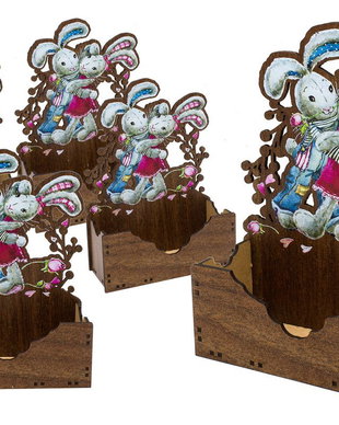 Set 5 cutii pentru flori de Paste - CD1151s