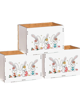 Set 3 cutii decorative cu Iepurasi - CFP15028s