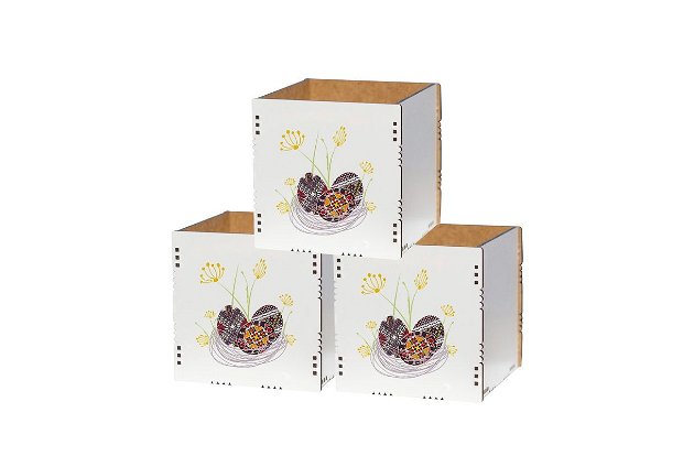Set 3 cutii decorative cu motiv traditional - CFP10039s