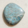Cabochon MASIV din minereu brut de larimar cu incluziuni de cuart, cobalt si vanadiu (lucrat manual in INDIA) aprox 6x38x43.5 mm