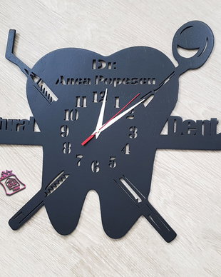 Ceas personalizat dentist,cabinet stomatolog
