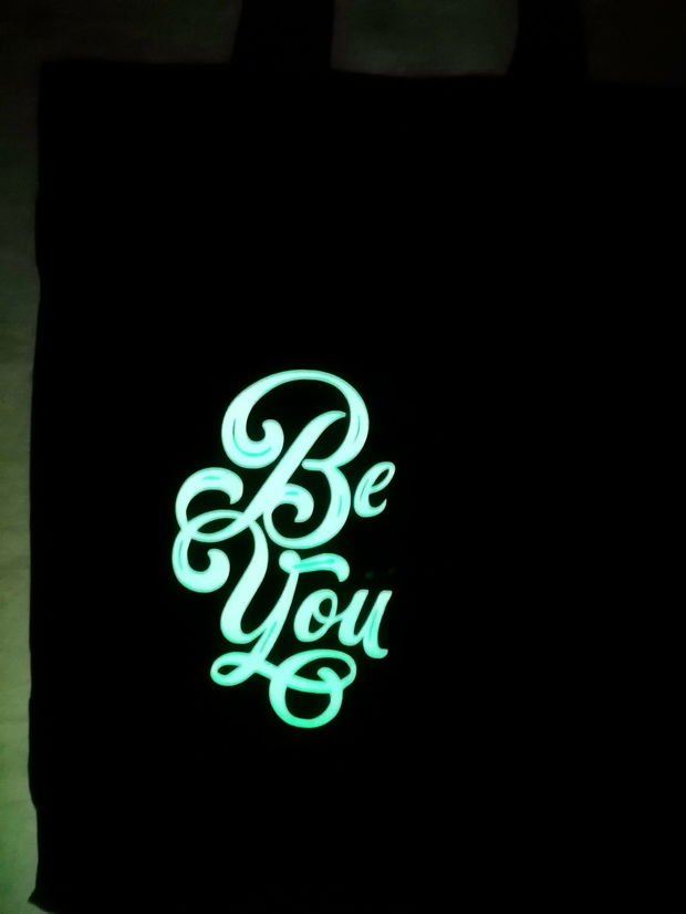 Tote Bag Glow in the dark ''Be YOU''