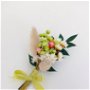 Cocarde nuntă-flori naturale uscate, Verde 8 cm