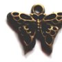 Charm metalic fluture bronz