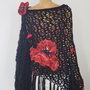 VANDUT - Sal crosetat cu maci rosii impasliti