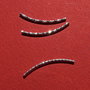 Tub arcuit si gravat din argint .925 rodiat aprox 30x1.5 mm