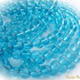 (10 buc) Margele din sticla turcoaz aprox 8-8.5 mm