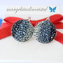 Cercei Swarovski  Chaton Queen / Argint 925