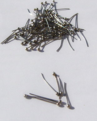 (10 bucati) Ace cu bila din otel inoxidabil aprox 0.7x18 mm