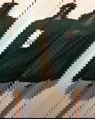 NAF NAF BLUZA VERDE DAMASC