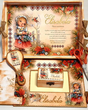 Tava personalizata pentru taierea motului, cu tema traditionala