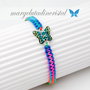 Bratara reglabila Swarovski / Argint 925  My Butterfly / Fluturasul meu