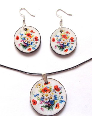 set bijuterii lemn 40634