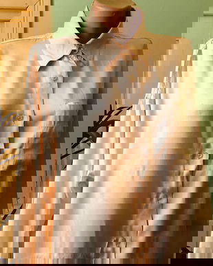 Bluza mătase naturala satinata, orange deschis