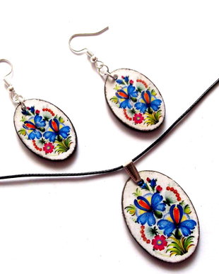 set bijuterii lemn 40637