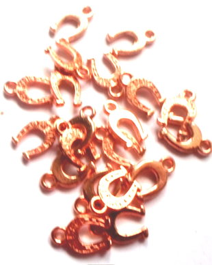 Charm metalic potcoava rose