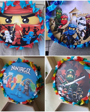 Pinata piniata party Minecraft Lego Ninjago Blaze Monster Truck